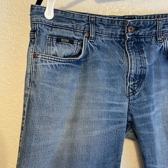 Boss Hugo Boss {36x32} 'Regular Fit' Blue Jeans - Picture 4 of 11
